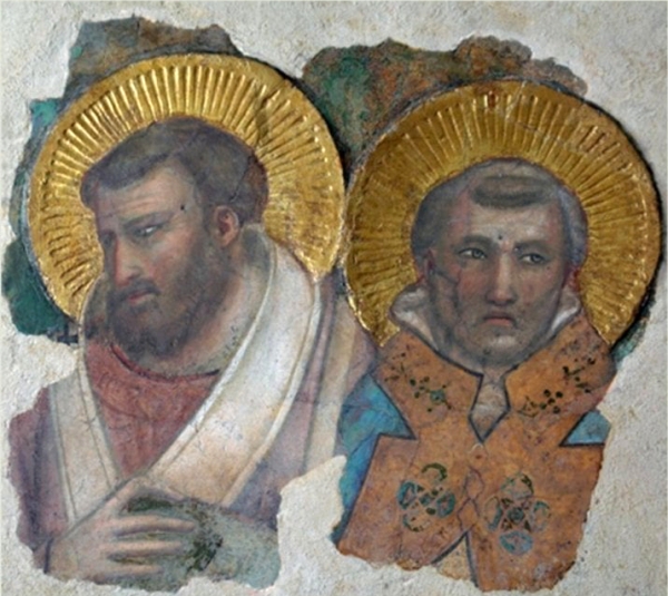 Restauro del frammento vaticano di Giotto